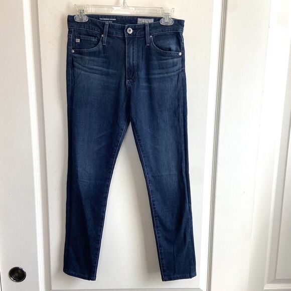 AG Adriano Goldschmied The Farrah High Rise Skinny Cropped Ankle Jeans Size 26 - Picture 3 of 13
